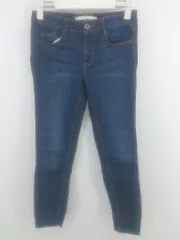 ◇ ZARA Trafaluc カットオフ ストレッチ スキニー デニム パンツ サイズ EUR 34 USA 02 MEX 24 ネイビー レディース P  【1304100000717】