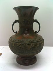 L174」長期保管品 中国 古銅 七宝 花器 時代物 - メルカリ