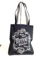 中古良品 ティファニー ワンダー エキシビション 限定 ブラックデニム トートバッグ Tiffany Wonder Tokyo 2024 Japan limited Tote 28743のサムネイル
