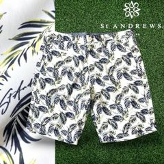 未使用】定価1.8万 St ANDREWS パームリーフプリントショートパンツ