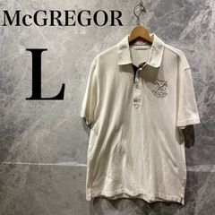 McGregor 刺繍デザイン 半袖ポロシャツ ホワイト LL 即日発送 - メルカリ