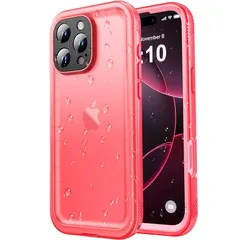 【新品】 SPORTLINK iPhone 16 Pro 用 防水ケース - iPhone 16 Pro ケース 完全防水 - IP68規格防水等級 防雪 防塵 耐衝撃 360°全面保護 ワイヤレス充電 フェイスID 認証対応 カメラ調整ボタン 操作便利 超薄