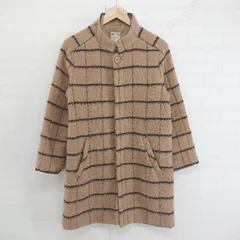 ◇ BEAMS HEART ビームスハート ウール混 チェック 長袖 コート サイズ1 ライトブラウン ブラック系 レディース E  【1304120004276】のサムネイル