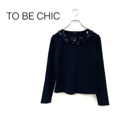 美フリル◎ TO BE CHIC フリルカーディガン　黒　Ⅰ N3585 美フリル◎ TO BE CHIC フリルカーディガン 黒 Ⅰ N3585 - メルカリ
