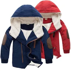 新品 ボアジャケット キッズ アウター 中綿コート ミリタリー ジャケット キッズ バイク ジャケット 子供服 上着 ミドル丈 暖かい 女の子 男の子 ジュニア 軽量 厚手 ロング丈 秋冬 防寒 無地 可愛い あったか フード付き  通園 #ffvgy