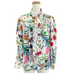 極美品 GUCCI グッチ フローラ シルク プリーツスカート 38 - メルカリ