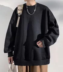 新品 トレーナー 秋服 メンズ 大きい サイズ ビッグ シルエット パーカー 長袖 Ｔシャツ ゆったり 無地 シンプル スポーツ スポーツウェア プルオーバー 人気 ストリート 柔らかい肌触り シンプル #gtjyy
