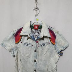 Oilily オイリリー ヴィンテージ デニムブラウス レトロ 希少 - メルカリ
