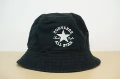 CONVERSE　コンバース　黒色帽子　キッズ帽子　男女兼用　バケットハット　サイズ５２cm　キャップ　帽子　栗原　コットン帽　[[5.5.]]のサムネイル