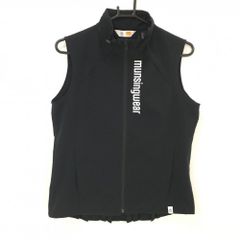 Munsingwear フード付きベスト ジャケット ブラック マンシングウェア 
