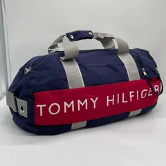 BN8830□TOMMY HILFIGER キャンバス ボストン ドラムバッグ ネイビーのサムネイル