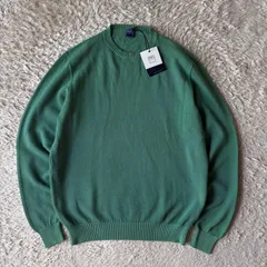 フェデーリ FEDELI 新品タグ付 コットン ニット クルーネック 50 グリーン イタリア製のサムネイル