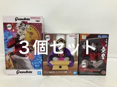 未開封 鬼滅の刃 童磨 Grandistaフィギュア ちょこのせ フィグライフ 3個セット LF5566 f101