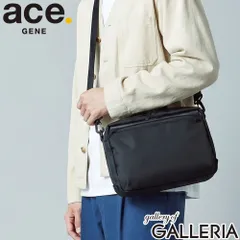 【正規品5年保証】 エースジーン ショルダーバッグ メンズ 軽量 ace.GENE ブランド カジュアル 旅行 斜めがけ 大人 ナイロン 撥水 ビジネス デイリー 手持ち ミニ 2WAY B5 6L メトレクス 19115 ブラックのサムネイル