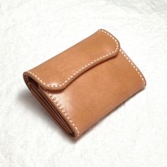 本革 総手縫い ギャルソンウォレット 栃木レザー コンパクト財布