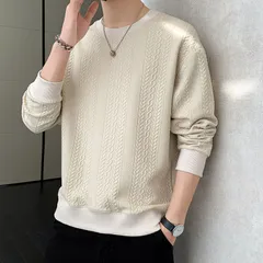 新品 トレーナー メンズ 長袖 メンズ 丸襟 Tシャツ 大きいサイズ トレーナー カジュアル 快適 ゆったり プルオーバー 春秋 服 メンズ #jmmvr