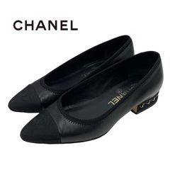 シャネルパンプス　36.5 メルカリ - 36.5 パンプス/ ポインテッドトゥ レザー シャネル 靴