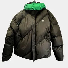 ZARA × ADER ERROR ザラ アーダーエラー コラボ オーバーサイズ ダウンジャケット メンズ ブラック×グリーン Mのサムネイル