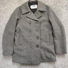 SCHOTT　ショット　P COAT ピーコート  【サイズ】  38　ウール　メルトンコート　グレー　アメリカ製　USA　メンズ　中古　古着のサムネイル