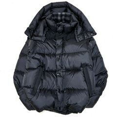 美品 BURBERRY ブラック ダウンジャケット XS - メルカリ