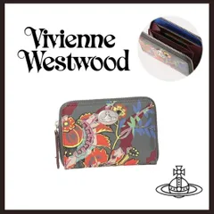 新品 未使用 ヴィヴィアンウエストウッド タイガーフラワー 小銭入れ グレー【Vivienne Westwood】コンパクトウォレット