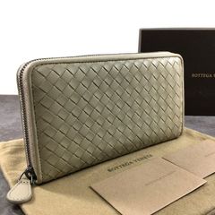 未使用品 BOTTEGAVENETA 札入れ イントレチャート ラムスキン 60