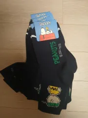 SNOOPY キャラクター 靴下 ネイビー 新品