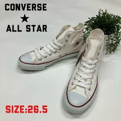 【新品・未使用品】コンバース　オールスター　チャックテイラー　ハイカット26.5cm 　M7650 オプティカルホワイトConverse　Chuck Taylor All　Star　HI　M7650　OPTICAL　WHITE