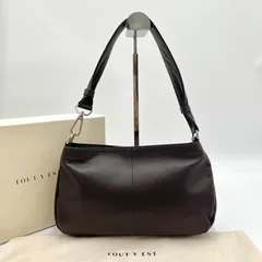 未使用保管品 完売色◎TOUT Y EST トゥティエ SAC NACELLE MINI ナセル ミニバッグ レザー ワンショルダーバッグ ブラウンのサムネイル