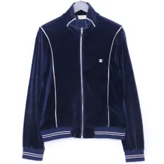 CELINE ベロアトラックジャケット トリオンフベルベット XSサイズ ブルー 2Y146679Iのサムネイル