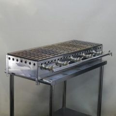 SD8☆たこ焼き器☆LPガス 4連タコ焼き器 清掃済 お祭用 屋台 一部欠品