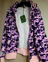 A Bathing Ape シャークパーカー　XL 紫 Size【XL】 A BATHING APE ア ベイシング エイプ 1st Camo Jersey