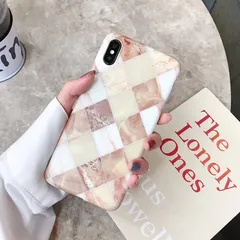 iPhone11 ケース iPhone se ケース iPhone XR XS 11Pro Max iPhone8 ケース マーブル ラテ クリーミー タイル おしゃれ ファッション