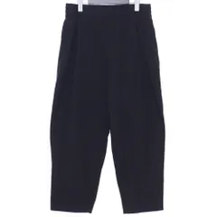MAISON KITSUNE クロップドプリーツパンツ サイズ38 ブラック PM01123WT3019のサムネイル