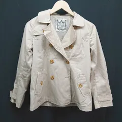 ◇ CLEF DE SOL クレドソル 薄手 シンプル ショート丈 長袖 トレンチ コート サイズM ベージュ レディース E  【1304120017979】のサムネイル