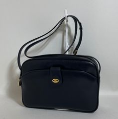 2602-55｜イヴサンローラン ショルダーバッグ レザー ブラック - メルカリ