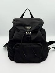 未使用級 PRADA プラダ サフィアーノ ポコノ リュックサック バッグ