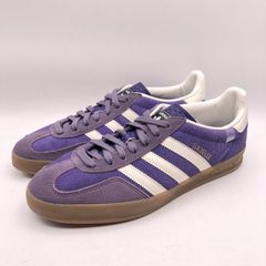 adidas gazelle パープル スエード ガムソール 26cm US8 - メルカリ