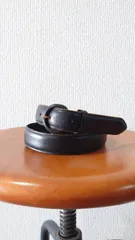 Ralph Lauren Black leather belt Size:65