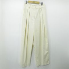 Spick and Span タックワイドパンツ アイボリー サイズ36 毛混 - メルカリ