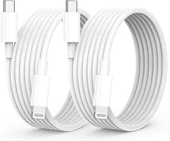 USB-C ライトニングケーブル 純正 2M 2本セット【2025新版 MFi認証】 iphone充電ケーブルタイプC 20W対応 PD急速充電 iPhone コード 超高耐久&高速データ同期