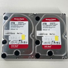 WD Red 2TB HDD WD20EFRX 二枚セット (メ4/5） - メルカリ
