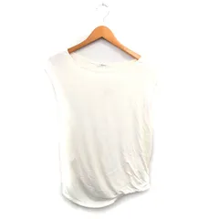 タバサ TABASA タグ付き カットソー Tシャツ ノースリーブ シンプル 2 アイボリー 白 /KT26のサムネイル