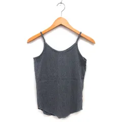 ラウンジドレス ガリャルダガランテ Loungedress GALLARDAGALANTE キャミソール ラウンドヘム リブ コットン 綿 ストレッチ F グレー /NT19のサムネイル