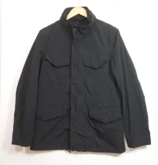 paul smith (L) ポリエステルナイロンミリタリージャケット M-65 黒 ポールスミス　K5-38