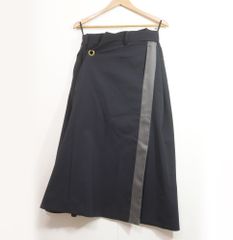 ra ra様専用定番sacai サイドジップスカート ネイビー - メルカリ