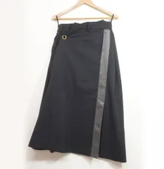 sacai (2) アシンメトリーサイドジップ ロングスカート 変形スカート 日本製 20-05048 サカイ K5-39のサムネイル