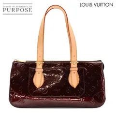 新品同様 ルイ ヴィトン LOUIS VUITTON モノグラム ヴェルニ ローズウッド アヴェニュー ショルダー バッグ アマラント 90319780