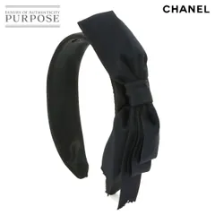 美品 シャネル CHANEL リボン カチューシャ サテン ブラック アクセサリー ヴィンテージ 90321728のサムネイル