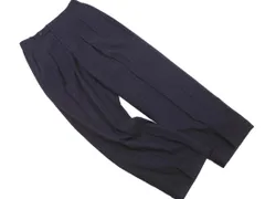 MARGARET HOWELL マーガレットハウエル ウール100％チェック スラックス パンツ size73/紺 ■◇ メンズのサムネイル